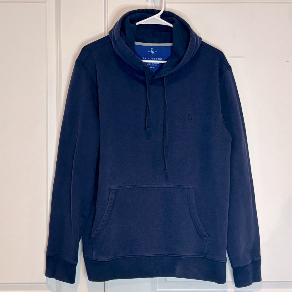 Tailorbyrd Navy Blue Hooded Sweatshirt L